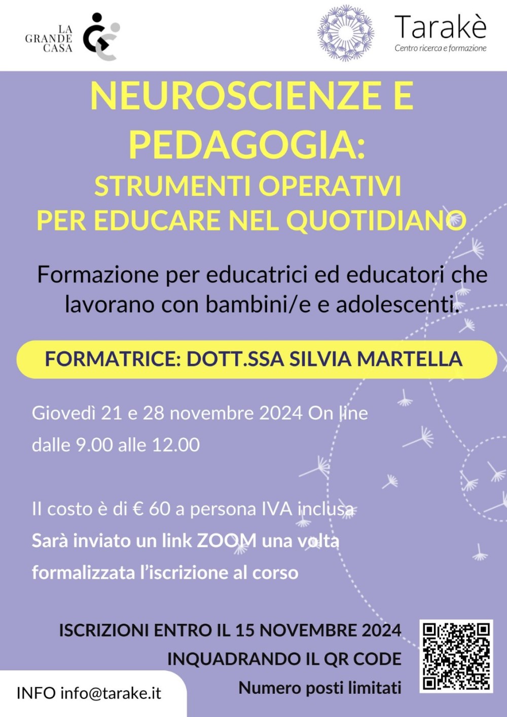 21 novembre Formazione Neuroscienze e Pedagogia